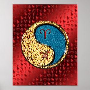 Aries & Water Tiger Poster