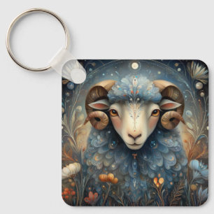 Aries Widder Tierkreiszeichen Astrologie Himmelsge Schlüsselanhänger