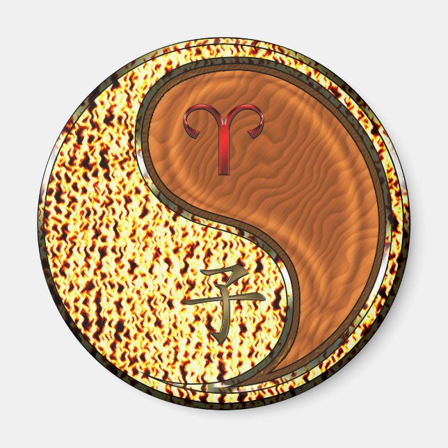 Aries & Wood Rat Magnet (Vorne)