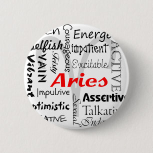 Aries Zodiac Astrologie Horoskop Eigenschaften Col Button