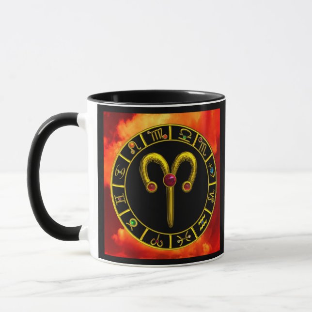 ARIES ZODIAC BIRTHDAY JEWEL TASSE (Links)
