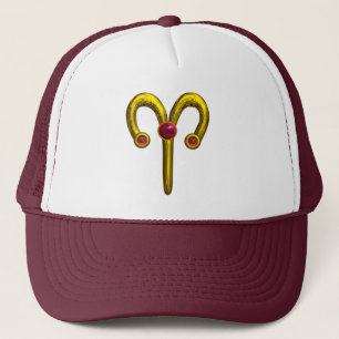 ARIES ZODIAC BIRTHDAY JEWEL TRUCKERKAPPE