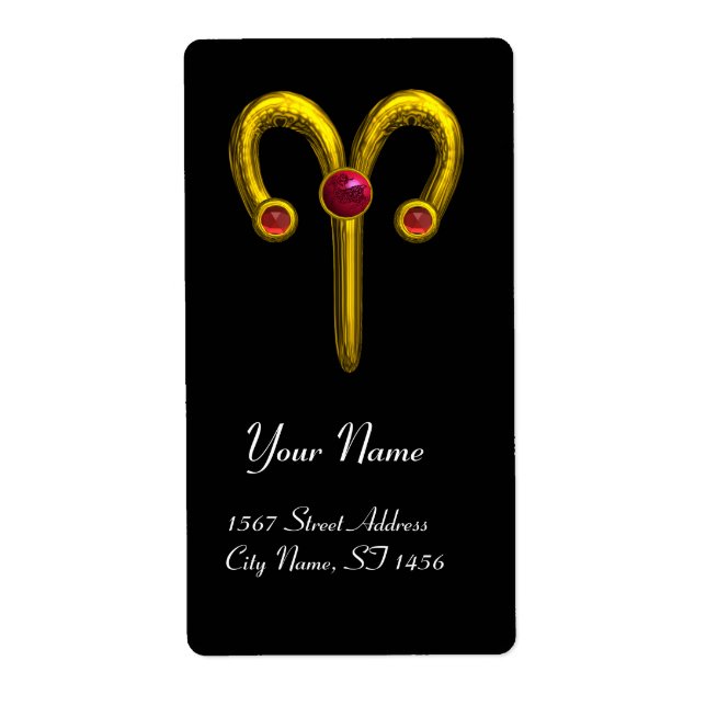 ARIES ZODIAC BIRTHDAY Red Ruby (Vorne)