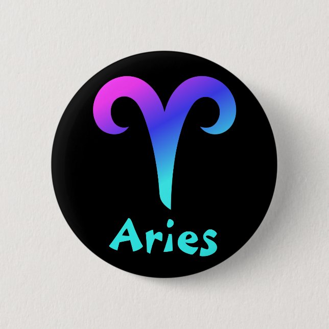 Aries zodiac Button Buttone (Vorderseite)