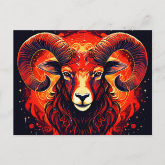 Aries Zodiac Collection Postkarte
