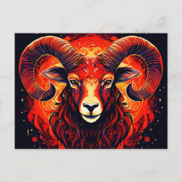 Aries Zodiac Collection Postkarte
