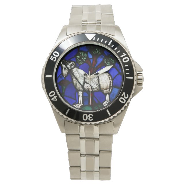 Aries Zodiac Glass Notre-Dame de Paris W Armbanduhr (Vorderseite)