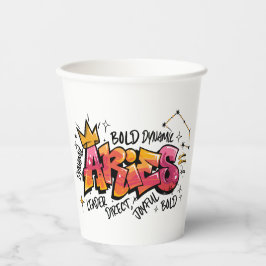 Aries Zodiac Graffiti Pappbecher