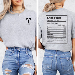 ARIES Zodiac Horoskop Sternzeichen T-Shirt