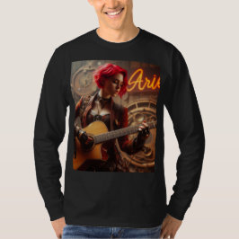 Aries Zodiac Musician Guitar T-Shirt
