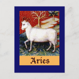 Aries Zodiac Postkarte