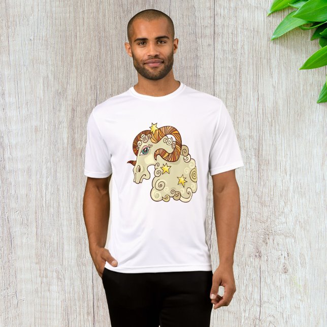 Aries Zodiac Ram farbig astrologisch T-Shirt (Von Creator hochgeladen)
