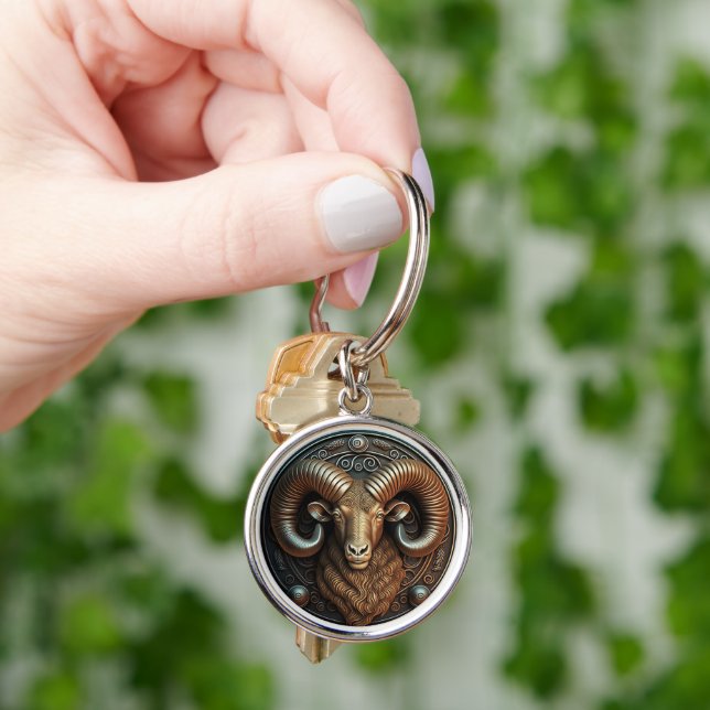 Aries Zodiac Sign Aries Horoskop Schlüsselanhänger (Hand)