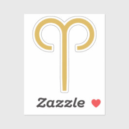 Aries Zodiac Sign Aufkleber
