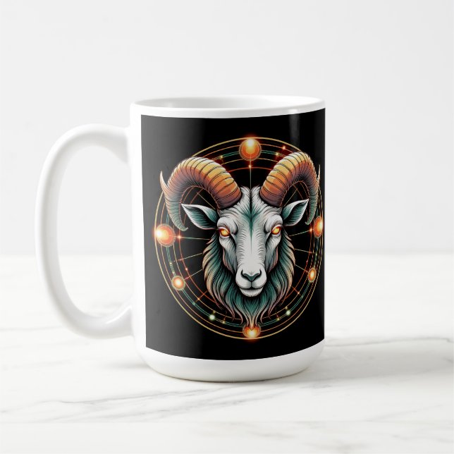 Aries Zodiac Sign Kaffeetasse (Links)