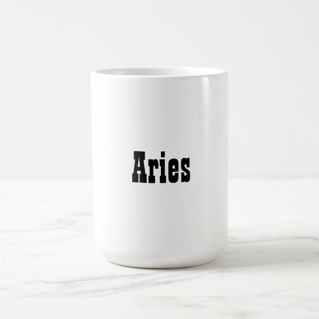 Aries Zodiac Sign Morphing Mug Verwandlungstasse (Zentrum)
