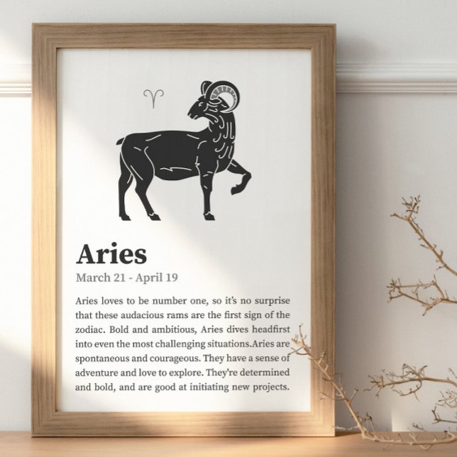 Aries Zodiac Sign Poster (Von Creator hochgeladen)