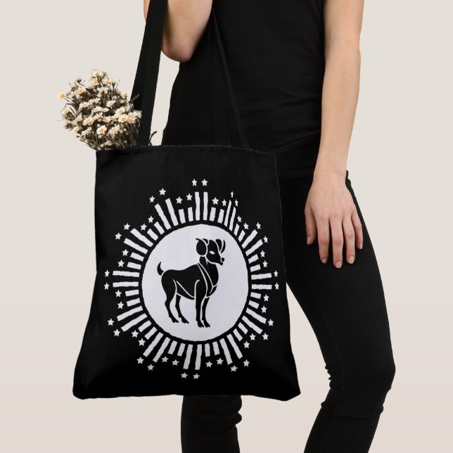 Aries Zodiac Sign Ram Cosmic Sternexplosion Design Tasche (Von Nahem)