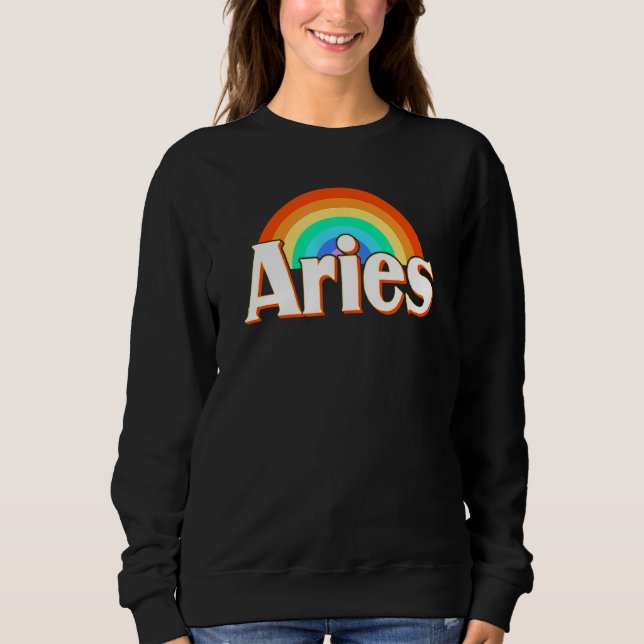 Aries Zodiac Sign Sweatshirt (Vorderseite)