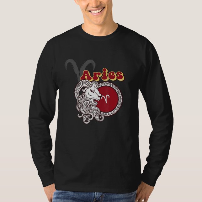 Aries Zodiac Sign T-Shirt (Vorderseite)
