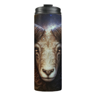 Aries Zodiac Sign Watercolor Design Thermosbecher
