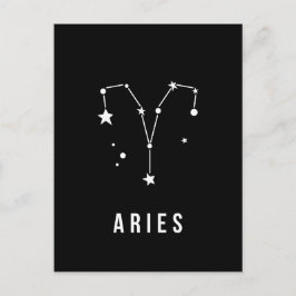 Aries Zodiac Sign Zitat Postkarte