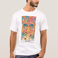 Aries Zodiac Signac Abstrakte Kunst Vintag