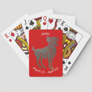 Aries Zodiac Spielkarten
