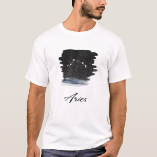 Aries Zodiac Star Sign Constellation und Astrologi T-Shirt