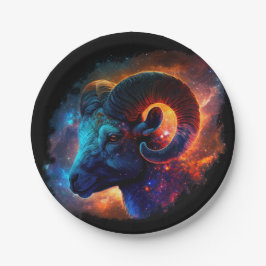 Aries Zodiac Star Sign - No Text - Paper Plate Pappteller
