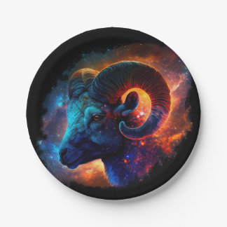 Aries Zodiac Star Sign - No Text - Paper Plate Pappteller