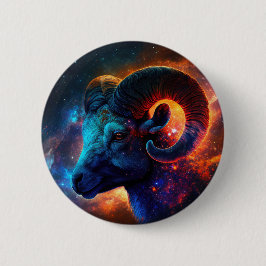 Aries Zodiac Star Signbutton Button