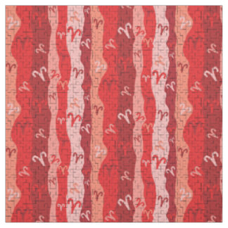 Aries Zodiac Stripes Broken Tiles Stoff