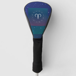 Aries Zodiac Symbol Golf Head Cover Golf Headcover