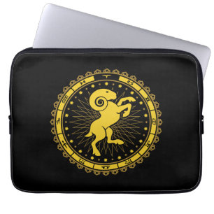Aries - Zodiac - Symbol - Horoskop Laptopschutzhülle
