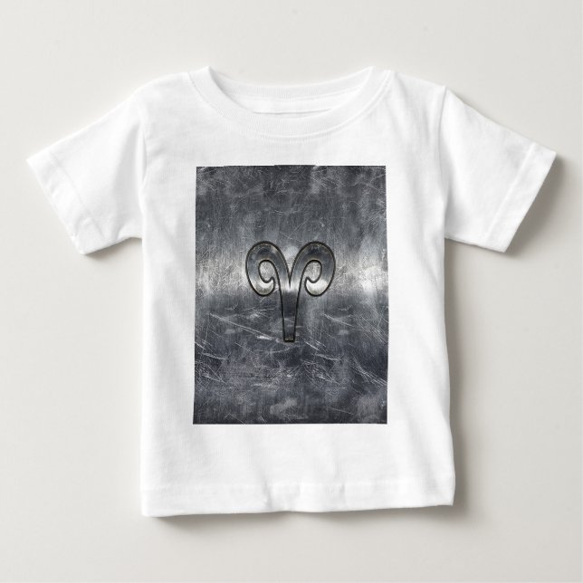 Aries Zodiac Symbol Industrial Style Baby T-shirt (Vorderseite)