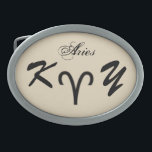 Aries Zodiac Symbol Standard von Kenneth Yoncich Ovale Gürtelschnalle<br><div class="desc">Aries Zodiac Symbol Standard Gürtelschnalle. Bilder Copyright (C) Kenneth Kenji Yoncich. Alle Rechte vorbehalten.</div>