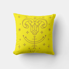 Aries Zodiac Throw Pillow Kissen