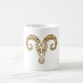 Aries Zodiac - Tribal Gold Kaffeetasse