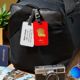 Aries Zodiac-Zeichen Gepäckanhänger