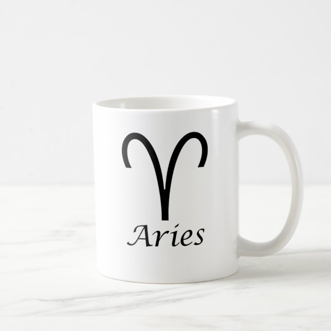 "Aries" Zodiac-Zeichen Kaffeetasse (Rechts)