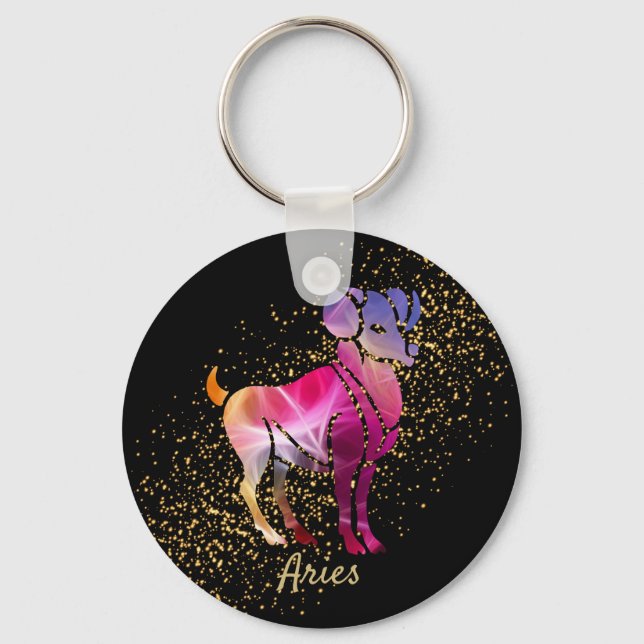 Aries - Zodiac-Zeichen Schlüsselanhänger (Vorderseite)