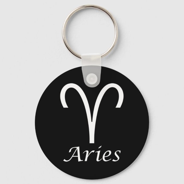 "Aries" Zodiac-Zeichen Schlüsselanhänger (Vorderseite)