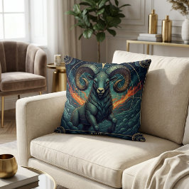 Aries-Zodiak-Himmelskörper Kissen