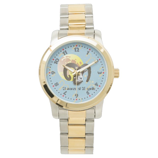Ariete 21 marzo al 20 aprile Orologio Armbanduhr (Vorderseite)