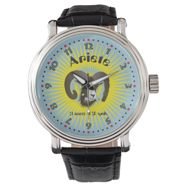 Ariete 21 marzo al 20 aprile Orologio Armbanduhr (Vorderseite)
