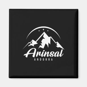 Arinsal Andorra Skigebiet Snowboarden Magnet