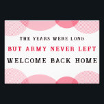 ARIRANG Inspired Comeback Concert Printable Slogan Fotodruck<br><div class="desc">Celebrate the comeback era with this bold ARIRANG-inspired concert slogan banner. Designed in striking red, white, and black, this printable fan poster features the powerful message “The Years Were Long, But ARMY Never Left.” Perfect for concerts, fan events, watch parties, or room décor, it captures the emotion of waiting and...</div>