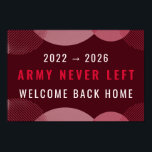 ARIRANG Inspired Comeback Concert Printable Slogan Poster<br><div class="desc">Celebrate the comeback era with this bold ARIRANG-inspired concert slogan banner. Designed in striking red, white, and black, this printable fan poster features the powerful message "2022 → 2025, ARMY Never Left, Welcome Back Home” Perfect for concerts, fan events, watch parties, or room décor, it captures the emotion of waiting...</div>