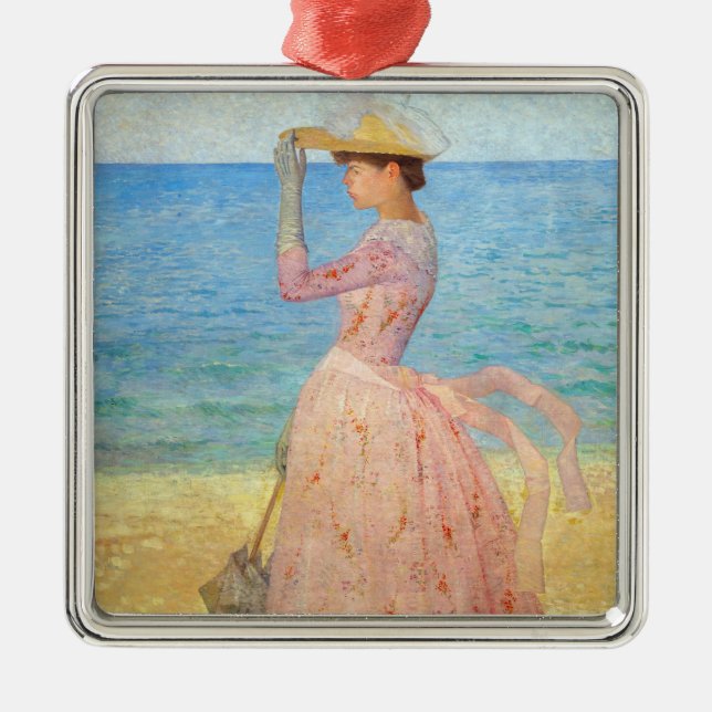 Aristide Maillol - Frau mit einem Parasol Ornament Aus Metall (Vorne)
